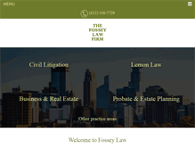 Tablet Screenshot of fosseylaw.com